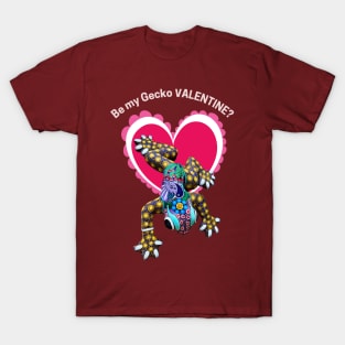 Be My Gecko VALENTINE! (Pink Heart) T-Shirt